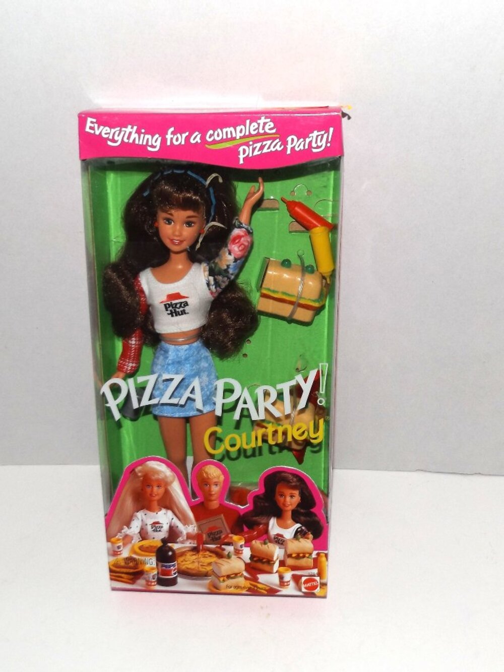 1994 Mattel Pizza Party Courtney Fashion Doll Pizza Hut Factory Sealed